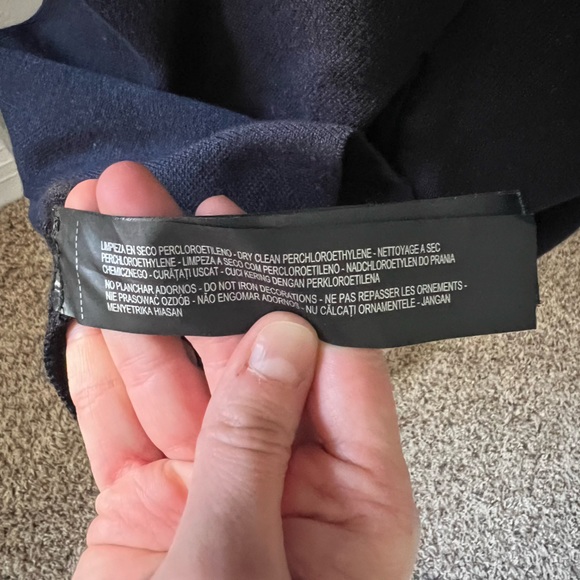 NWOT Zara navy knit coat size small - Picture 7 of 11